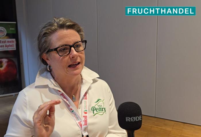 Prognosfruit-Umfragevideo - hier mit CarrieAnn Arias, Pear Bureau Northwest