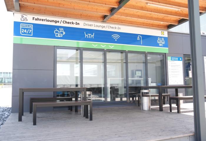 Ansicht des neuen Driver Self Check-in