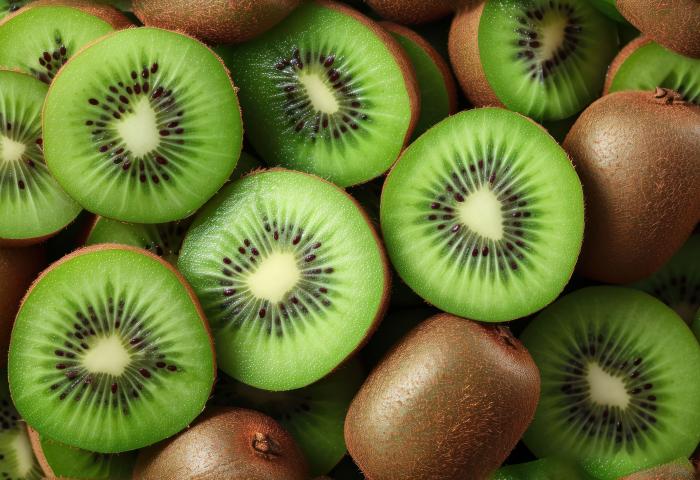 ganze und halbe Kiwi