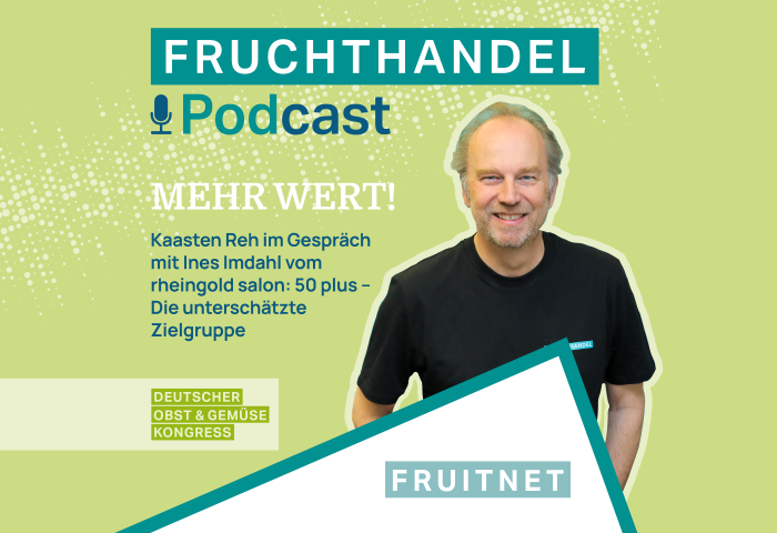 Mann auf grünem Hintergrund mit Infos zum Podcast