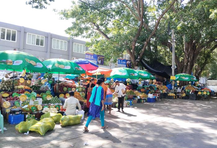 Marktstände in Indien