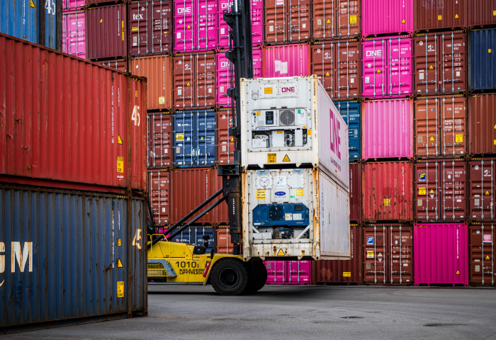 Conatiner im Hafen
