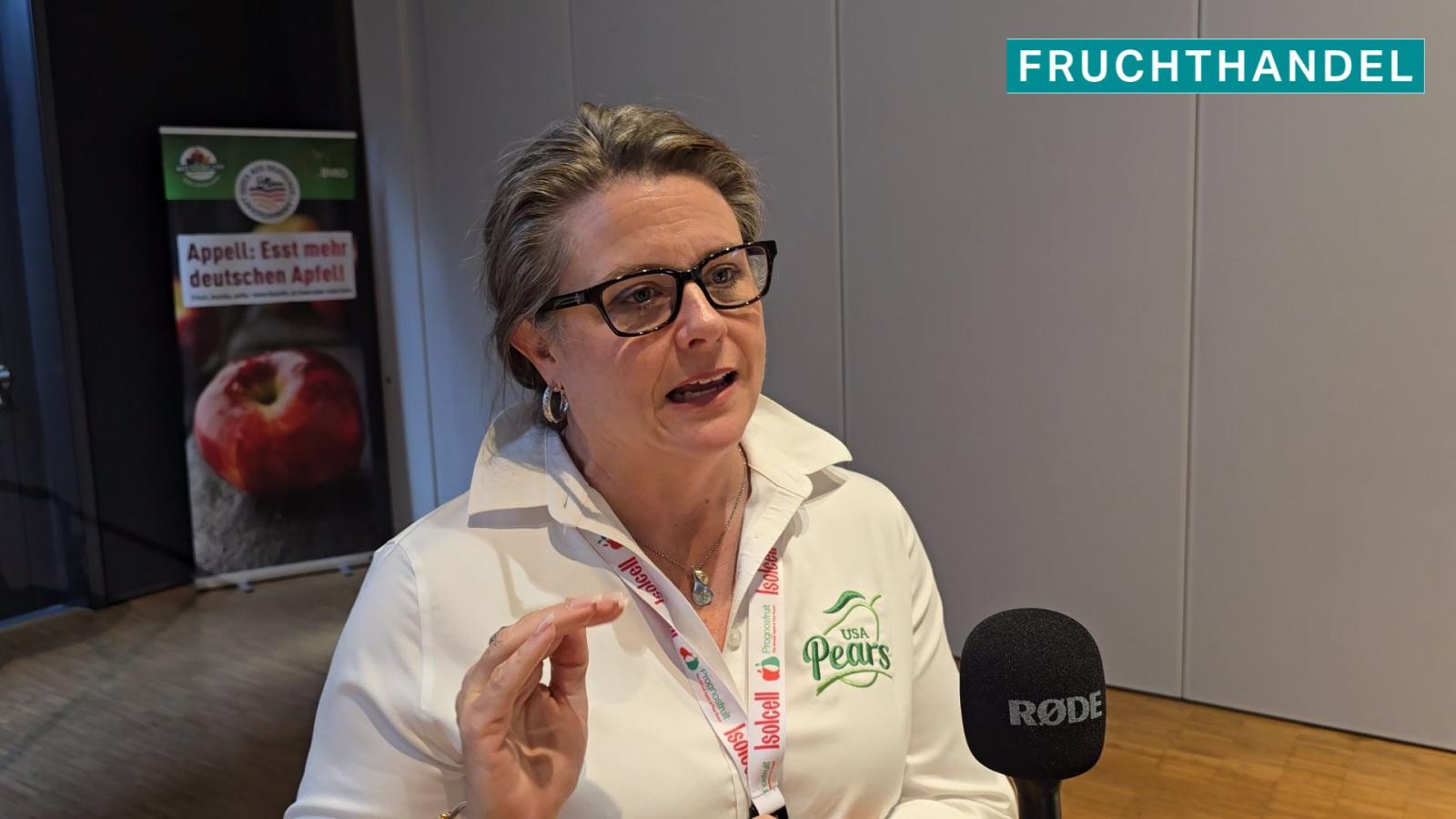 Prognosfruit-Umfragevideo - hier mit CarrieAnn Arias, Pear Bureau Northwest