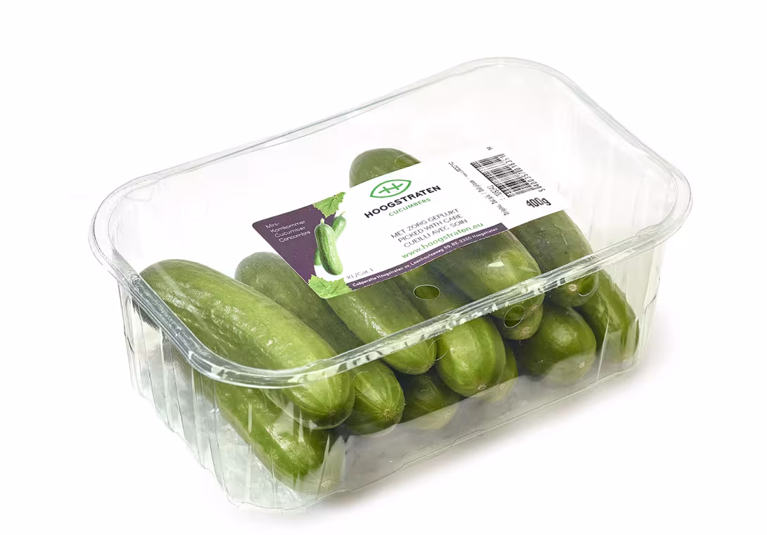 Snackgurken in einer Plastikverpackung
