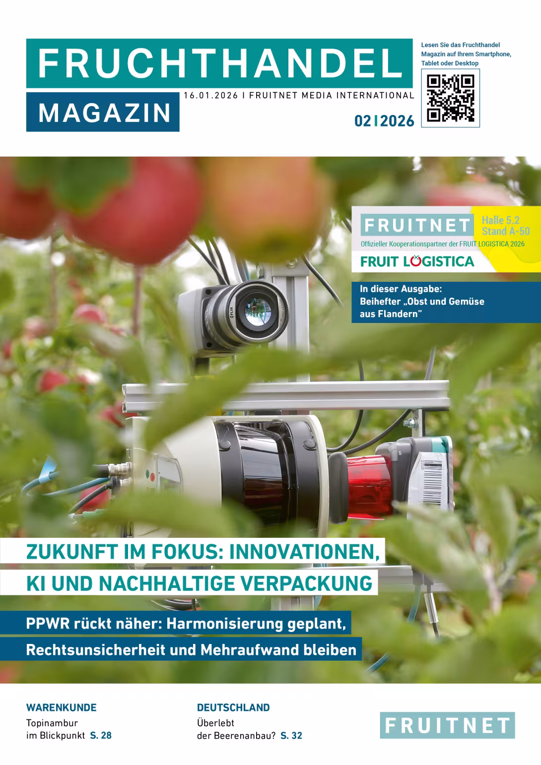 Titelbild der 2/2026 des Fruchthandel Magazins