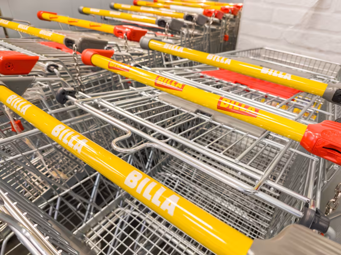 Billa-Einkaufswagen in Österreich