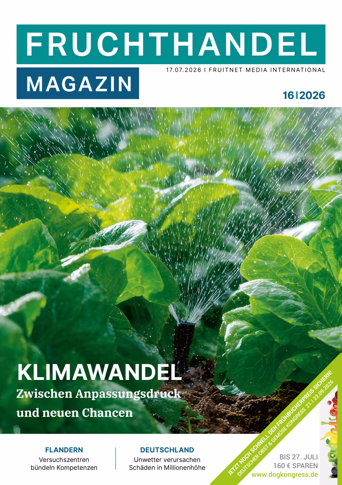 Titelbild der Ausgabe 16/26 des Fruchthandel Magazins
